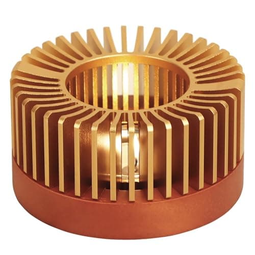 KAYCROWN Teapot Warmer, Aluminum Alloy & Wood Tea Warmer with Tealight Holder, Rose Gold Teapot Heater for Heating Coffee, Milk, Food Indoors and Outdoors, Suitable for All Teapots