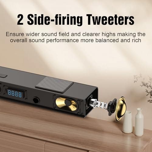 Hiwill Enhanced 5.1.2ch Dolby Atmos Soundbar, Home Theater Surround Sound System for TV, Sound Bar for Smart TV with 6.5" Subwoofer, 2 rear and 2 up-firing drivers, 2 side-firing tweeters, Nimbus A512 7