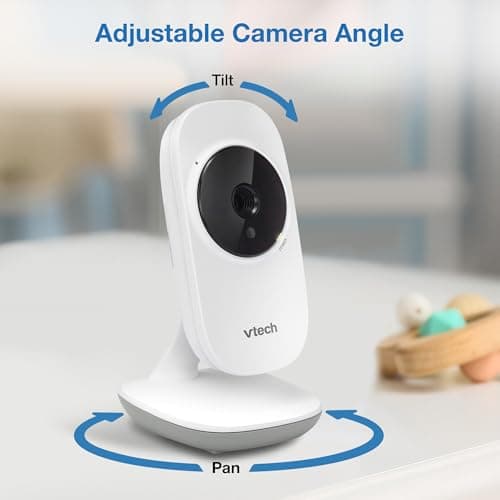 VTech VM819 Baby Monitor with Camera and Audio, 2.8” Screen Portable Baby Camera, Night Vision, 2-Way Audio, Temperature Sensor and Lullabies, Secure Transmission No WiFi, Ideal for Baby/Elderly/Pet 5
