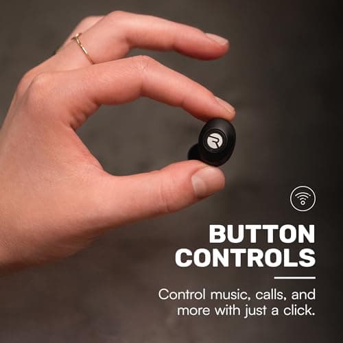 Raycon Everyday Classic Bluetooth Wireless Earbuds + Microphone with Active Noise Canceling, Sweat & Water-Resistant Earphones, Ear Buds Wireless Bluetooth 32 Hours Playtime (Black) 5