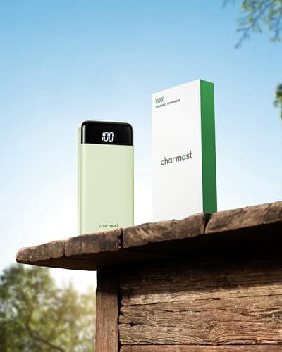 Charmast Portable Charger with Built in Cables, Power Bank with Cords Wires, Slim 10000mAh Travel Battery Pack 6 Outputs 3 Inputs 3A Fast Charging for Samsung Google Pixel LG Moto iPhone iPad 9