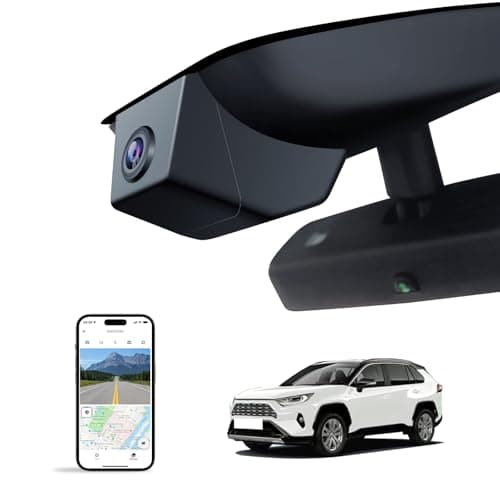 KBSYNT Front 4K Dash Cam for 2022 2023 2024 2025 Toyota RAV4 Hybrid LE Limited SE Adventure XLE XSE (Model B)(with Vent Hole),OEM-Style,Loop Recording,Easy Installation,WiFi & App,64G Card