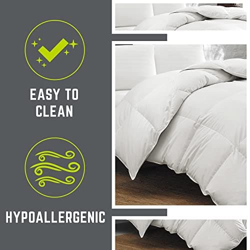 Eddie Bauer Luxury All-Season Comforter – 400 Thread Count – 600 Fill Power White Down – RDS Certified – Queen, 90 x 90 Inches 6