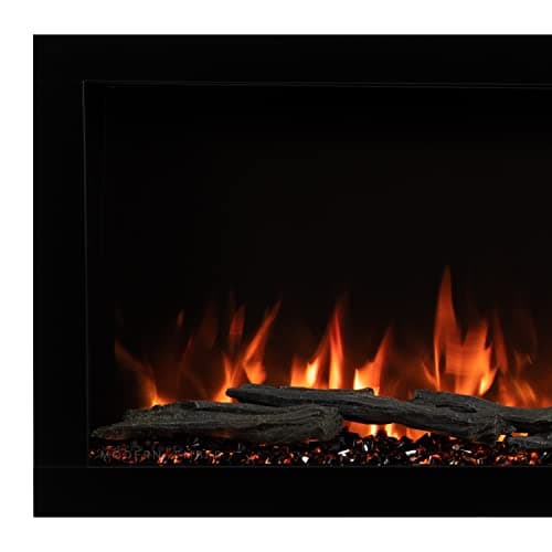 Modern Ember Highmark 60 Inch Smart Linear Electric Fireplace - Premium Flame with 10 Colors, Sleek Hidden Vent Design, Install Recessed in-Wall or Wall-Mount, WiFi Enabled. 14