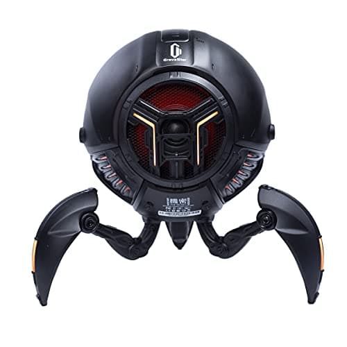 GravaStar Mars Pro Bluetooth Speaker, Deep Bass Loud Stereo Sound, 15H Playtime, 6 RGB Lights, Dual Pairing, Portable for Home, Outdoors, Party, Camping, Home, Gifts