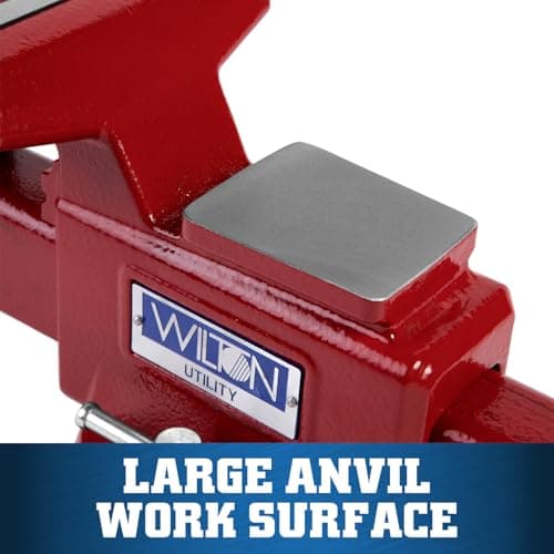 Wilton Utility Bench Vise, 5-1/2" Jaw Width, 5" Jaw Opening, 3-1/4" Throat (Model 675U) 6