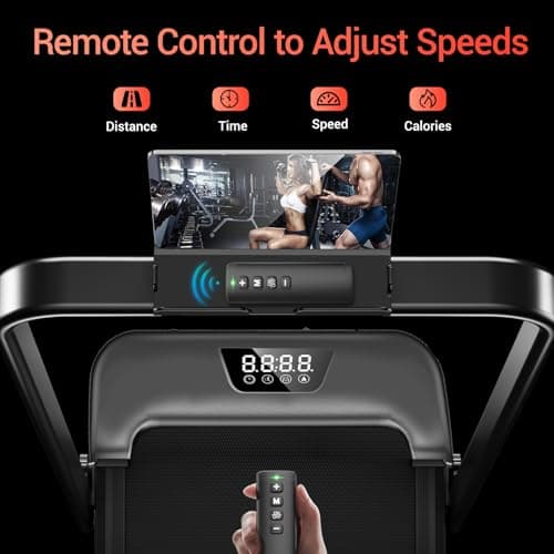 3-in-1 Walking Pad with 15% Incline, Portable Under Desk Treadmill, Foldable Treadmills for Home and Office, 2.5 HP Quiet Walking Pad Treadmill with 300 LBS Capacity 6