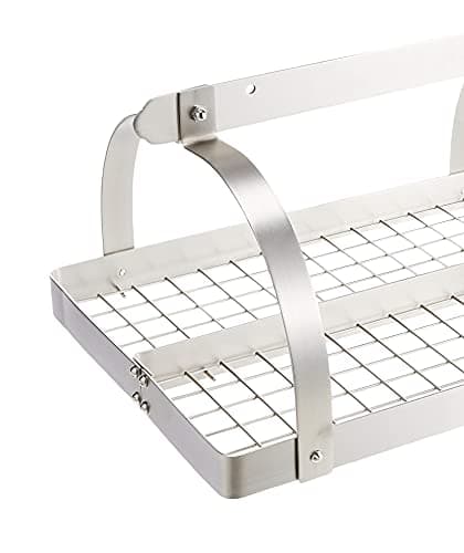 Rectangular Hanging Pot Rack with Grid & 24 Hooks 3