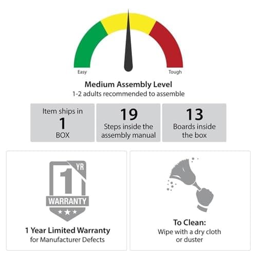 Ameriwood Home Ellsworth Fireplace with Mantel, White - Cozy Electric Heater for Home & Kitchen, 400 sq. ft. Heating, Remote Control, Neutral Finish 8