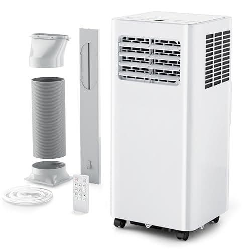 EUHOMY Portable Air Conditioners 8,000 Btu, 3 in 1 Portable Cooling AC with Dehumidifier, Fan, Sleep Modes, AC Unit with Remote Control & 24H Timer for Bedroom, Rooms, Apartments up to 350 Sq.Ft.