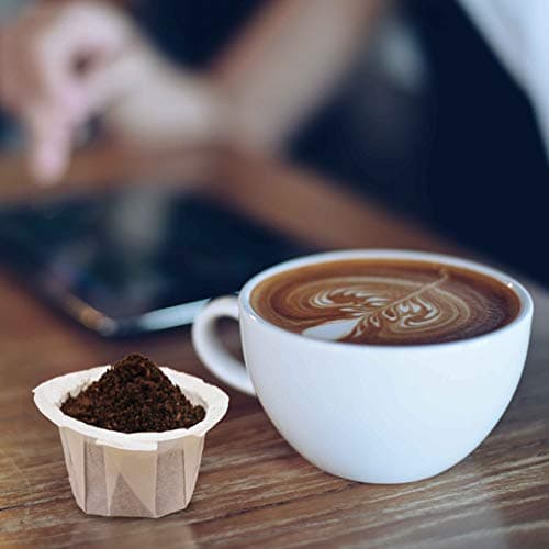 Disposable Coffee Filters, 100 Counts Coffee Filter Paper for Keurig Brewers Single Serve 1.0 and 2.0, Compatible with Reusable K Cup Filter, White 6