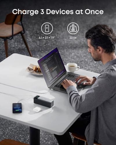 Anker 737 Power Bank, 140W Max 3-Port Laptop Portable Charger, 24,000mAh, Smart Display, Compatible with iPhone 16 / 15 / 14 Series, Vision Pro, Samsung, MacBook, and More 6