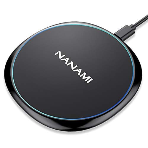 NANAMI 10W Max Wireless Charger Pad, Qi Certified Fast Charging Compatible with iPhone 17/16/15/14/13/12, Samsung Galaxy S26/S25/S24/S23/S22/S21, AirPods 2/3 - Adapter Required (Sold Separately)