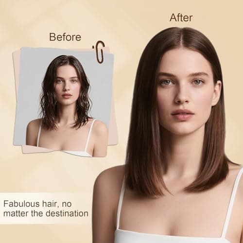 Travel Hair Dryer with Diffuser and Concentrator, Dual Voltage Hair Dryer (110V-250V) for European Trips, Compact Portable Blow Dryer for Women & Men with EU&UK Plug 8