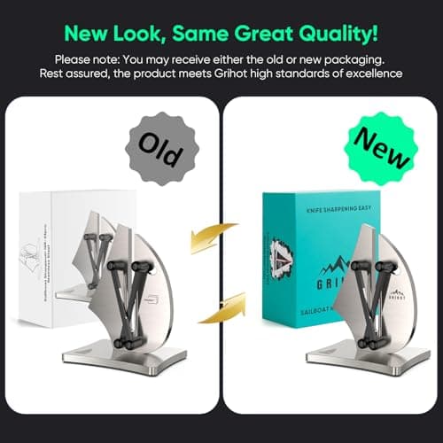 Grihot VN3 Professional Knife Sharpener | 3-Action Streamlined Sailboat Design for Effortless Knife Sharpening - The Ultimate Tool for Precision 11 to 21 Degree Angles (Upgrade Stainless Steel) 7