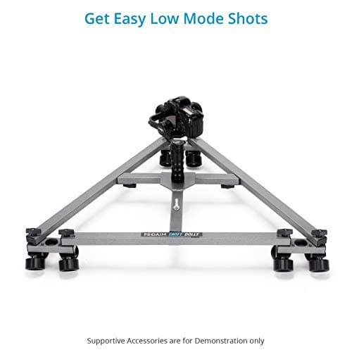 PROAIM Swift Video Camera Track Dolly System for Filmmakers. 28'' Central Distance. Payload up to 159kg / 350lb (SWFT-DL) 6