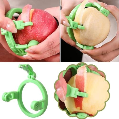 Handheld Peeler for Apples Pear,Peeling Machine for Fruits Tool,New Upgraded Fruit Peeler Not Hurt Your Hands,Foldable Manual Rotating Apples Pear Peeler for Kiwis,Peaches,Onions,Vegetables 9