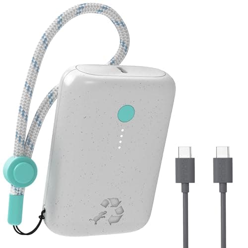 Nimble Champ Portable Charger, 10,000mAh Power Bank Fast Charging, 20W Dual USB-C Battery Pack with Cable, Travel Essential Power Bank for iPhone Laptops Galaxy Tablet Pixel iPad Macbook Kindle Airpod