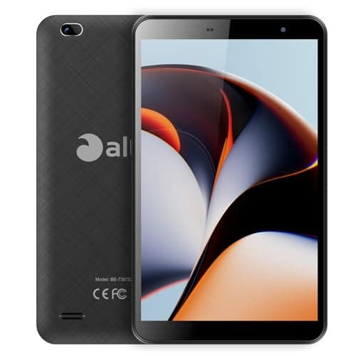 SAIWAN Tablet 7 inch Android OS,3G LTE WiFi 6,1024x600 HD IPS Display,1GB RAM 16GB ROM, Quad Core Processor, Dual Camera, Bluetooth 4.2, Portable Tablet PC(Black)