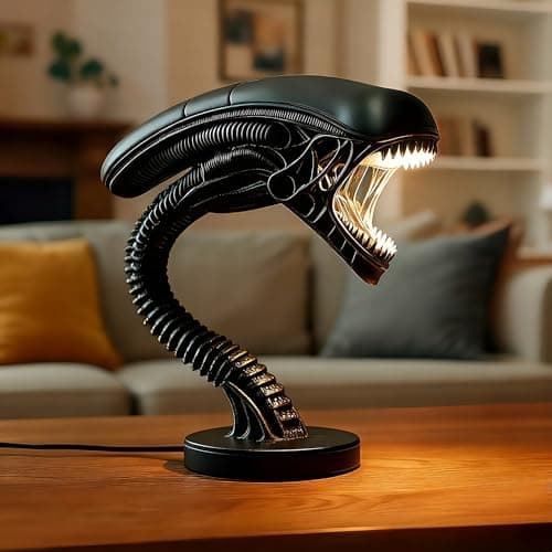 TYDAMZ Alien Lamps Space Xenomorph Alien Lamp LED Table Lamp Biological Light Stand, Bedroom and Home Decorative Lighting Fixtures Alien Desk Lamp