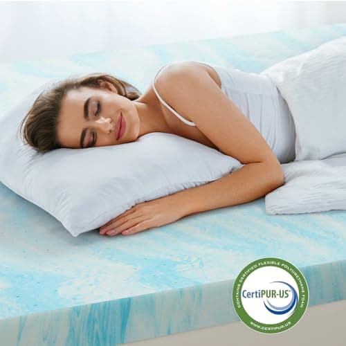 Airdown Mattress Topper, 3 Inch Gel Infused Memory Foam Mattress Topper, Full 5