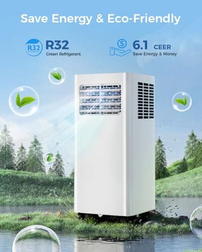 Feelfunn 8,000 BTU Portable Air Conditioner - 3-in-1 Portable AC Unit for Rooms Up to 350 Sq. Ft., with Remote Control, Cooling, Dehumidifier & Fan Modes, AC Unit for Bedroom, Office, Apartment 9