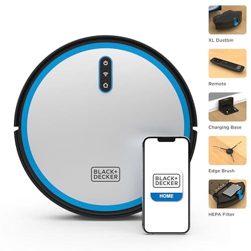 Black & Decker BDRV1-SLV-RA Auto Charging HEPA Filter Pet Robotic Vacuum - Certified Refurbished Grade A 6