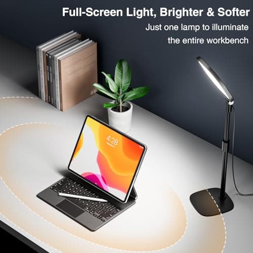 Zoom Lighting for Computer, Adjustable Desk Lighting for Video Calls, 30 Light Modes Video Conference Light, Desk Ring Light with Stand for Webcam, Meetings, Live Stream, Home Office. CRI 97.8 7