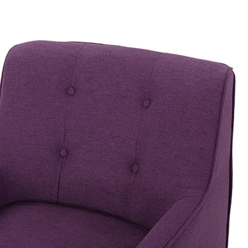 Christopher Knight Home Felicity Mid-Century Fabric Arm Chair, Purple 7