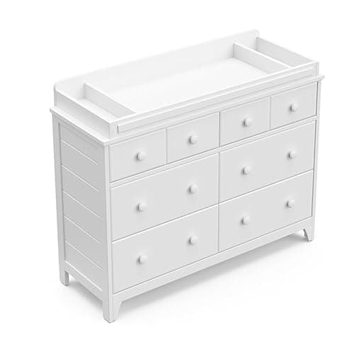 Storkcraft Moss 6 Drawer Dresser (White) – GREENGUARD Gold Certified Nursery Dresser, Safety-Focused Interlocking Drawer System, Chest of Drawers for Bedroom, Wood Craftsmanship 13