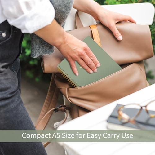 Undated Weekly Planner, Weekly To Do List Notebook with Goal & Habit Tracker Organizer, A5 Weekly Work Planner Notebook with Spiral Binding, 6" x 7.9" - Green 7