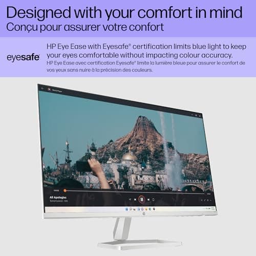 HP Series 5 27 inch FHD Monitor, Full HD Display (1920 x 1080), IPS Panel, 99% sRGB, 1500:1 Contrast Ratio, 300 nits, Eye Ease with Eyesafe Certification, 527sw (2024) 4
