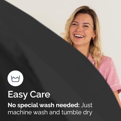 Queen Fitted Bed Sheet - Bottom Single Fitted Sheet Only - Ultra-Soft Hotel Luxury Bedding w/ 8-16 Inch Deep Pockets - Breathable, Cooling & Wrinkle Free - Easy-Care, Fade & Shrink Resistant - Black 7