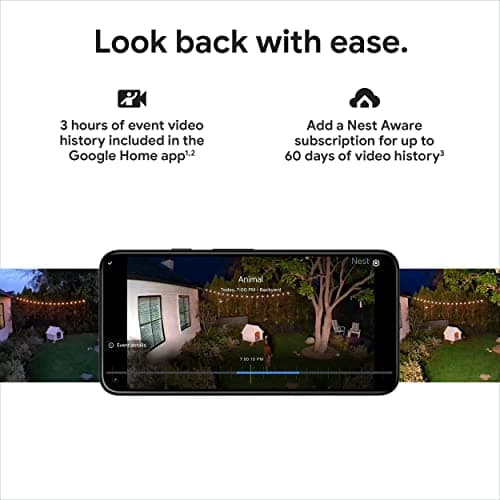 Google Nest Cam with Floodlight - Outdoor Camera - Floodlight Security Camera, White, 1 Count (Pack of 1) 6