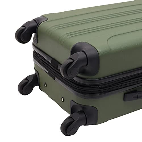 Travelers Club Chicago Hardside Expandable Spinner Luggage, Thyme Green, 22" Carry-On 15