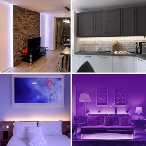 DAYBETTER Waterproof LED Light Strips 66ft, Outdoor LED Strip Lights Color Changing 5050 RGB LED Strip Lights with Remote Control, LED Lights for Indoor Outdoor Use, IP65 (2 Rolls of 33ft) 6