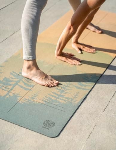 Satori Concept Cork Yoga Mat with Natural Rubber Base, Extra Size, Thickness and Support, Excellent Cushion & Grip, Non-Slip, Non-Toxic, Sweat-Resistant, Sustainable, Eco-friendly Exercise Mat (Mountain, Standard 72 x 26 x 4mm) 7