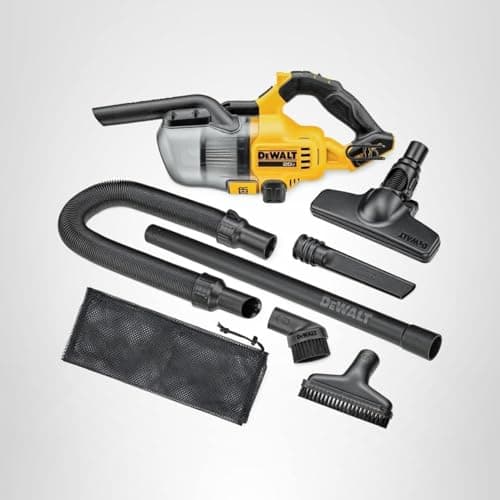 DEWALT 20V Handheld Vacuum Cordless, Car Vacuum with HEPA Filter, 6 Attachments and LED Light, High Performance Dry Only Small Shop Vac, Battery Not Included (DCV501HB) 10