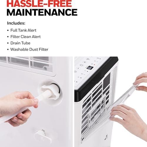 Honeywell 4000 Sq. Ft. Energy Star Dehumidifier with Built-in Pump for Large Basements & Rooms, with Mirage Display, Washable Filter to Remove Odor and Filter Change Alert - 50 Pint (Previously 70P) 6