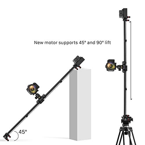 GVM Video Slider,Wireless Carbon Fiber Motor Camera Slider with Bluetooth Remote & Mobile App Control,31”/80cm Electronic Camera Slider Auto Loop Track System Shooting Equipped 8