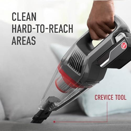Hoover ONEPWR Cordless Handheld Vacuum Cleaner, Powerful Suction, Lightweight and Compact, Perfect for Quick Pick-Ups, Includes On-Board Crevice Tool, Portable Vacuum Cleaner 6