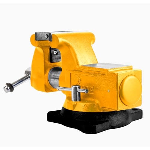 Forward Round Bench Vise, 4-1/2" Jaw Width, 4-1/2" Max Jaw Opening, 3-1/2" Throat Depth, 360° Swivel Base Ductile Iron Industrial Vice (1745A) 8