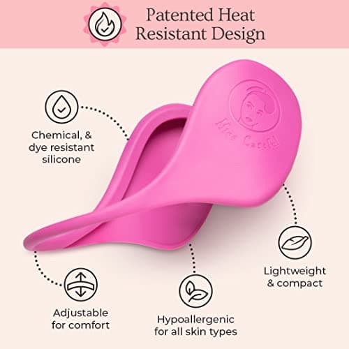 Miss Careful Reusable Silicone Ear Covers for Hair Styling - Pink - Heat Protection, Comfortable Fit, & Durable Ear Shields 3