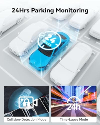 Dash Cam Front Rear, IMX415 Sensor 4K 30fps/2K 60fps+1080p, Touch Screen Dash Camera for Car, Voice Control, Built-in GPS WiFi, HDR Night Vision, 64GB Card, 160° Wide Angle, 24H Parking Monitoring 5