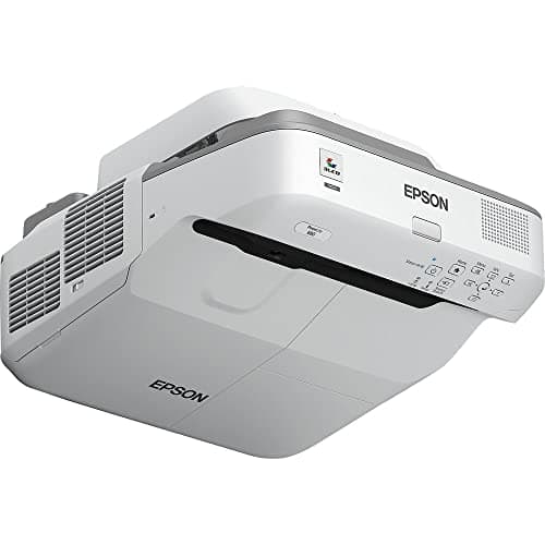 Epson PowerLite 680 3500-Lumen XGA Ultra-Short Throw 3LCD Projector, White (Renewed)