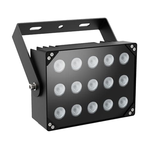 Univivi IR Illuminator 15 LEDs 90 Degree Wide Angle IR Lights for Night Vision IP67 Waterproof 850nm Infrared Light for Security Surveillance Camera Indoor&Outdoor