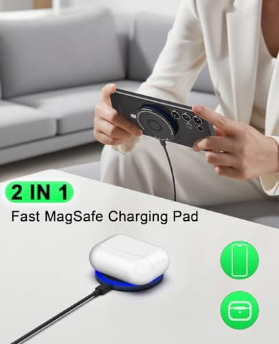 Wireless Charger 2Pack 6FT 15W Samsung Magnetic Wireless Charger Fast Charging Pad for Samsung Galaxy S25 Ultra/S24 FE/S23 Ultra/S22/S21/Z Google Pixel 9 8a 7a 8 7 Pro | Strong Magnet Technology 6