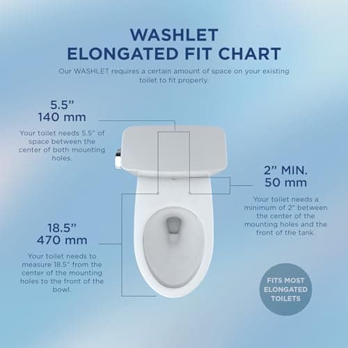 TOTO® WASHLET® A2 Electronic Bidet Toilet Seat with Heated Seat and SoftClose® Lid, Elongated, Cotton White - SW3004#01 9