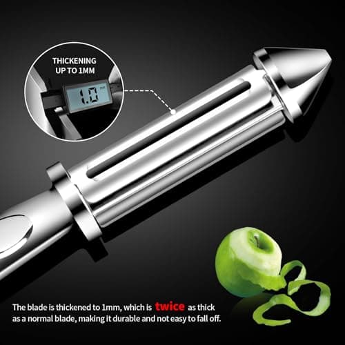 MAD SHARK Vegetable Peeler, Potato Peelers, I-Shaped Ultra Sharp Stainless Steel Blades Peelers, Orange Peeler for Kitchen, Veggie, Fruit, Garlic, Carrot, Apple Peeling 5