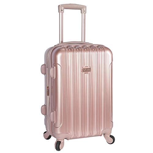 kensie 20" "Alma" Carry-On TSA-Lock Spinner Luggage, Rose Gold 7